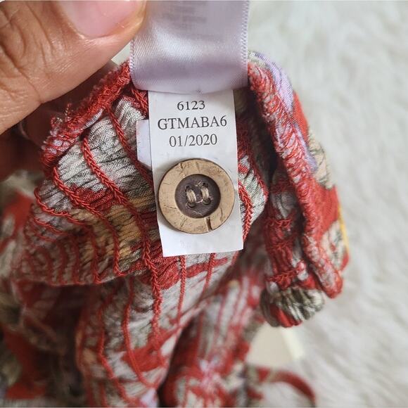 Aeropostale Tropical Button-Front Crop Tank Top NWT Size XXL - Picture 10 of 11